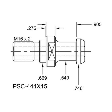 Tj Davies Co Coolant Through Retention Knob PSC-444X15